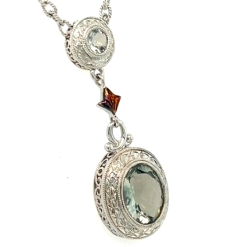 Gabriel & Co. 18K Sterling 4 Carat Aquamarine Stunning Elegant 🎁